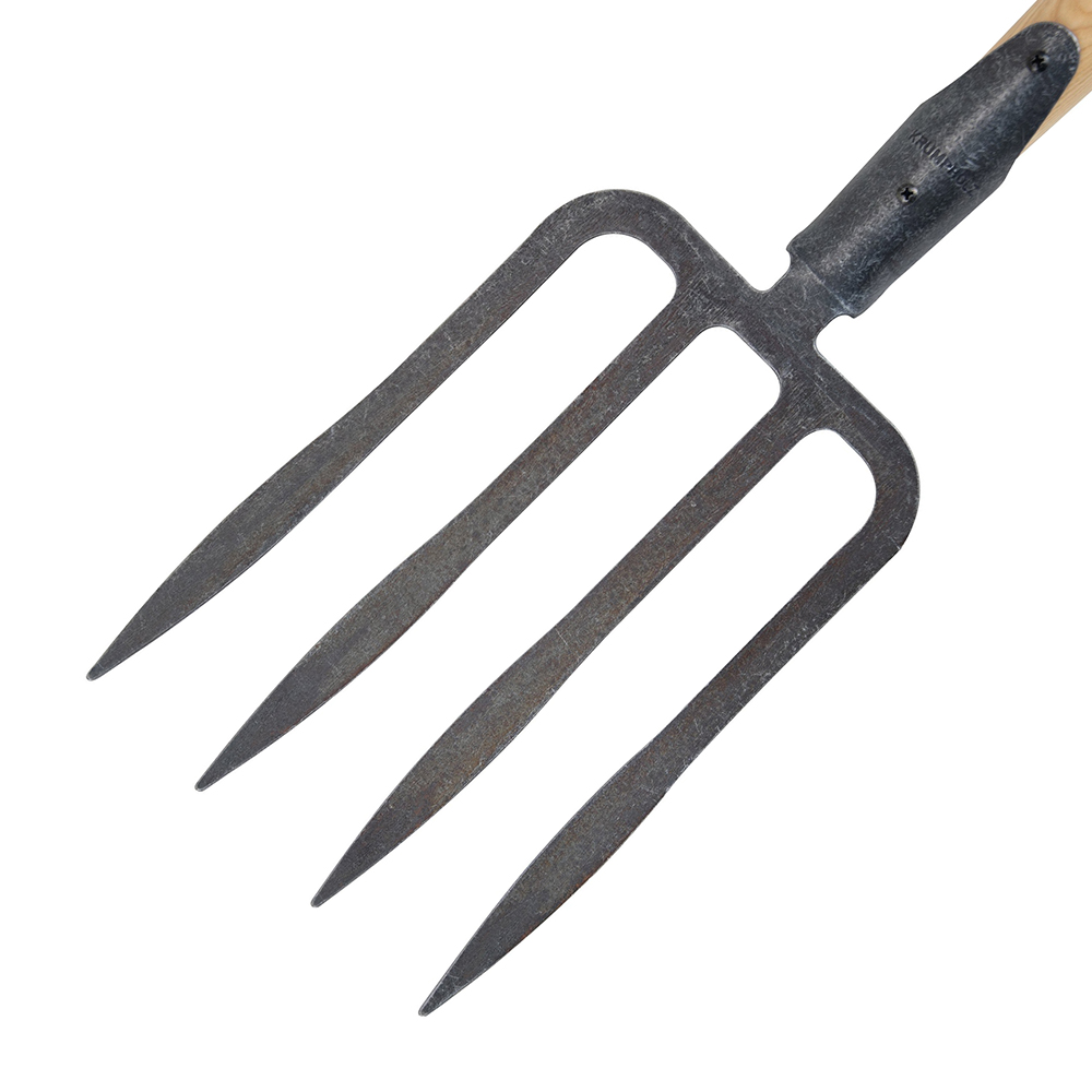 Кована Вила Krumpholz с пружинно гнездо 4 байонетни зъбци и Т-образна дръжка от ясен 2