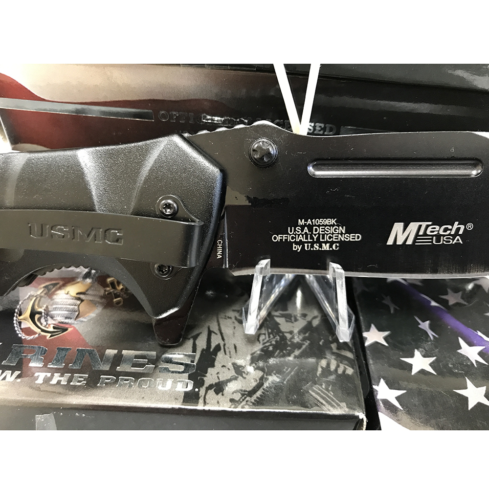 USMC Spring Assisted Knife M-A1059BK 2