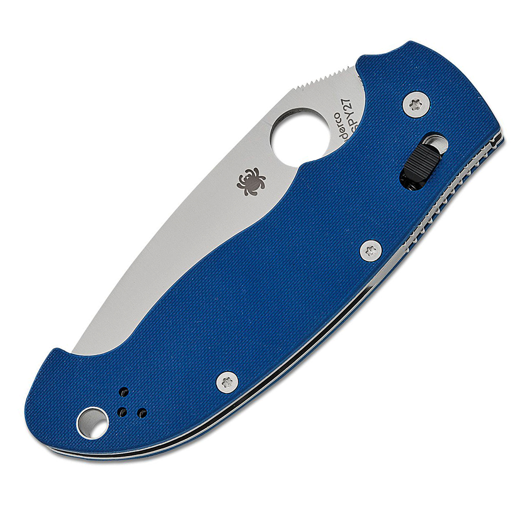 Spyderco Manix 2 XL CPM-SPY27 Satin Plain Cobalt Blue C95GPCBL2 3