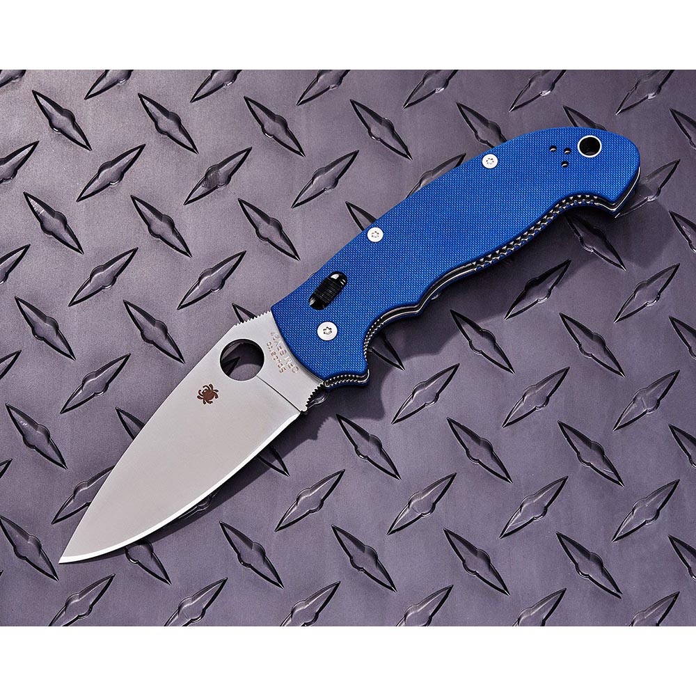 Spyderco Manix 2 XL CPM-SPY27 Satin Plain Cobalt Blue C95GPCBL2 6