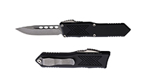 Guardian Tactical GTX-025 OTF Elmax Stonewashed Drop Point Black Aluminum 12-3511