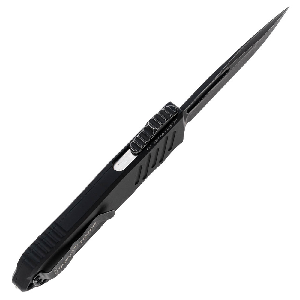 Guardian Tactical Auto Recon 040 Elmax Drop Point Dark Stonewashed Black Aluminum 11-3611 3