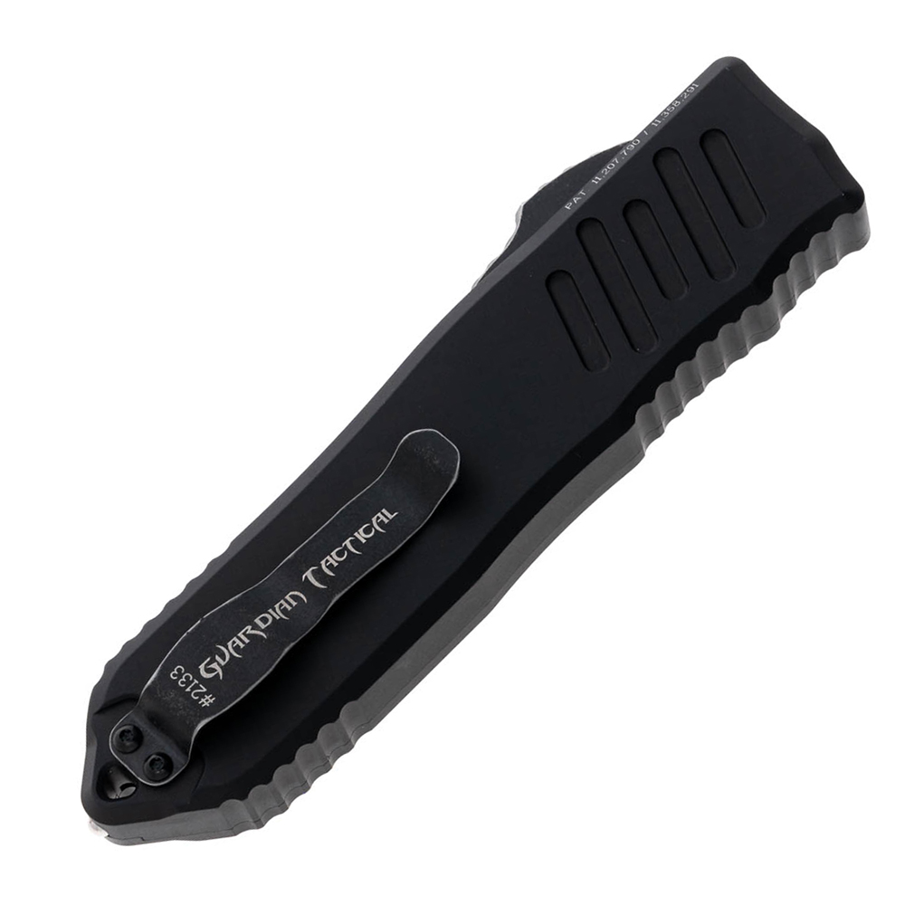 Guardian Tactical Auto Recon 040 Elmax Drop Point Dark Stonewashed Black Aluminum 11-3611 5