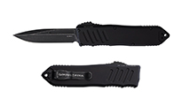 Guardian Tactical Auto Recon 040 Elmax Drop Point Dark Stonewashed Black Aluminum 11-3611