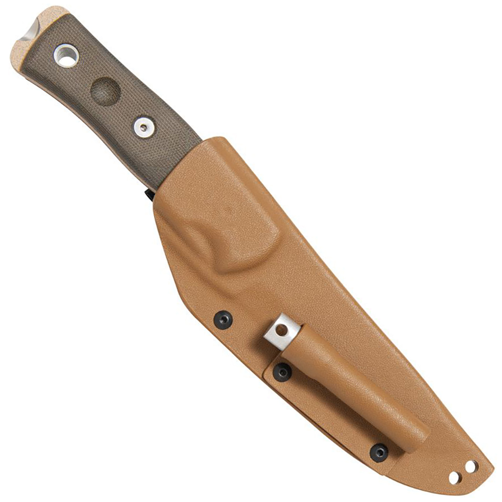 TOPS Fieldcraft BOB Brothers of Bushcraft Hunter 1095 Tan Blade OD Green Micarta Handles BROS-TAN 2