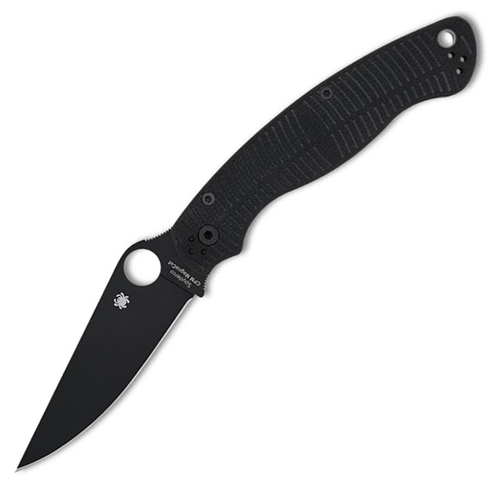 Spyderco Military 2 Salt Compression Lock CPM-MagnaCut Black DLC Plain Black G10 C36GMCBKP2 1