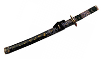 GLADIUS Wakizashi Decorated Black Gold Handle 162157