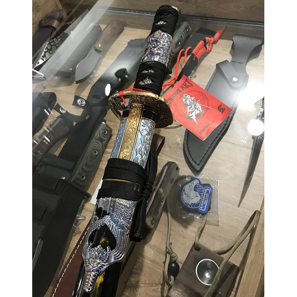 GLADIUS Wakizashi Decorated Black Gold Handle 162157 2