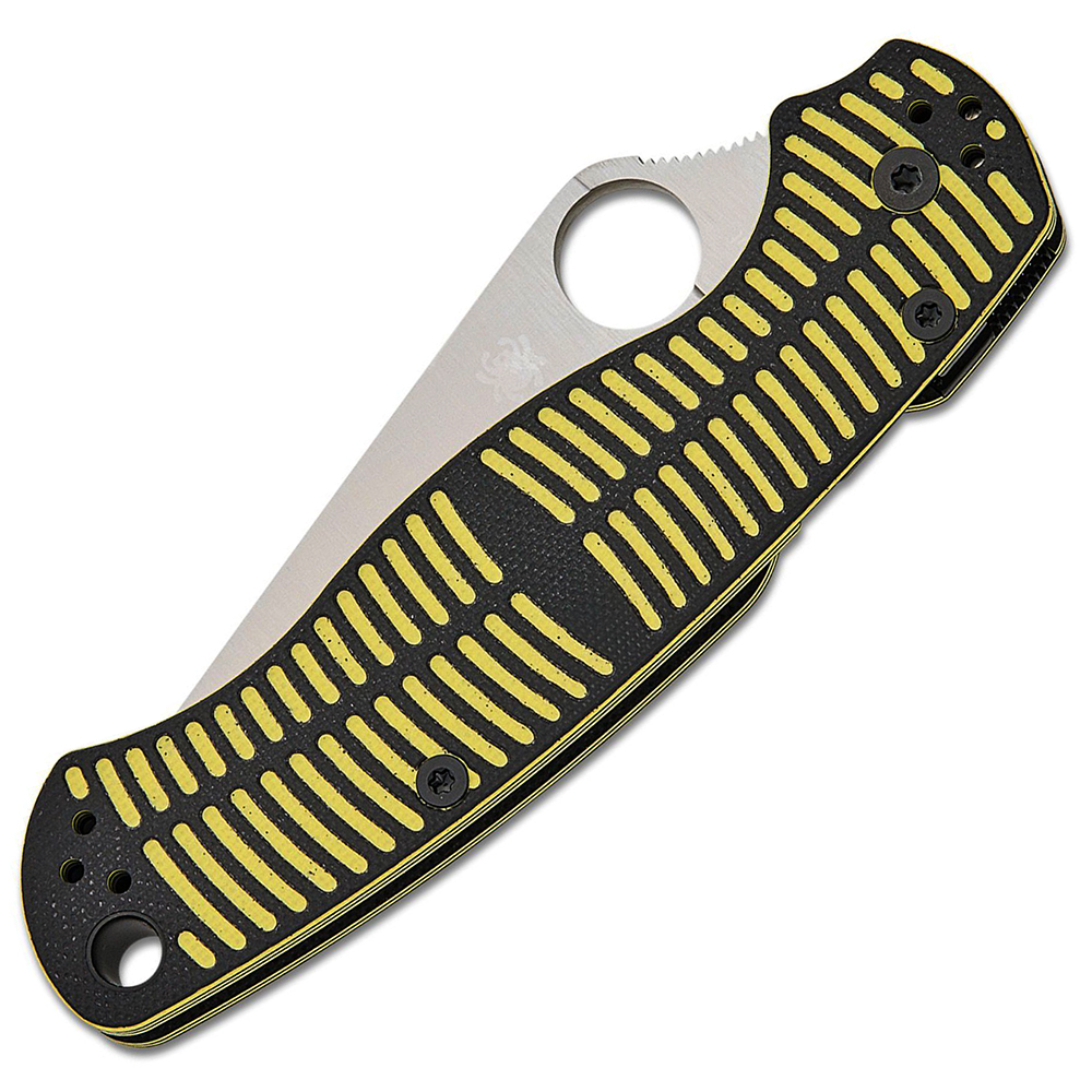 Spyderco Para Military 2 Salt CPM-MagnaCut Satin Blade Yellow/Black G10 C81GBKYLMCP2 3