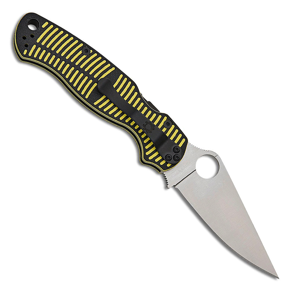 Spyderco Para Military 2 Salt CPM-MagnaCut Satin Blade Yellow/Black G10 C81GBKYLMCP2 4