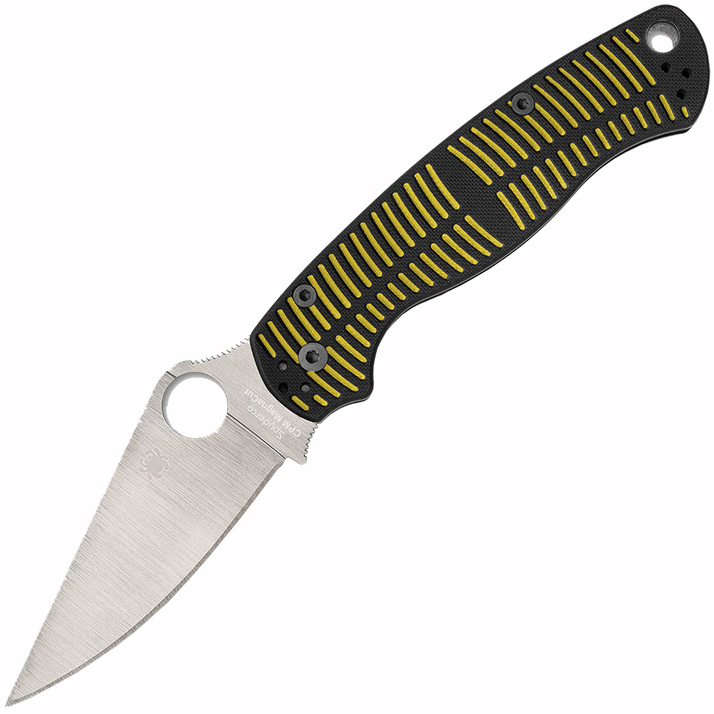 Spyderco Para Military 2 Salt CPM-MagnaCut Satin Blade Yellow/Black G10 C81GBKYLMCP2 1