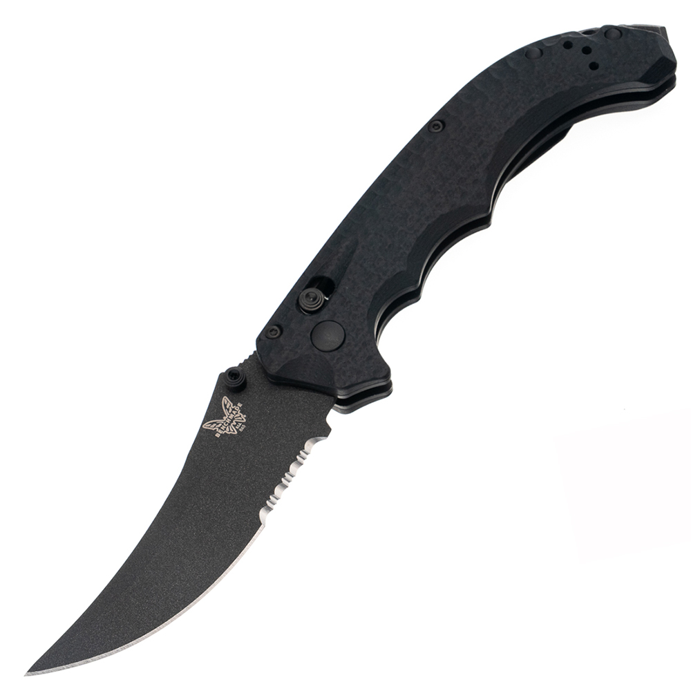 Benchmade 865SBK Mini Bedlam S90V Combo Black G10 1