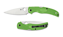 Spyderco Native Chief Lightweight Salt LC200N Satin Plain Green FRN Handles C244PGR