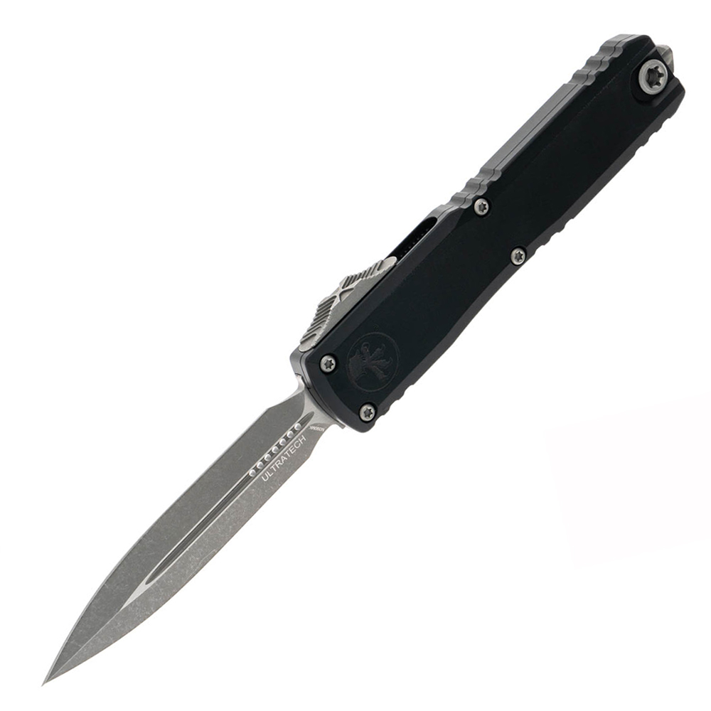 Microtech Ultratech Gen III ZBP Auto OTF Apocalyptic Plain Dagger Black Aluminum 1122-10AP 1