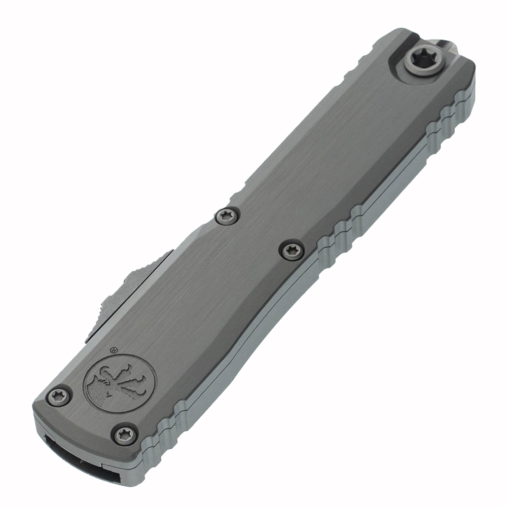 Microtech Ultratech Gen III ZBP Auto OTF Apocalyptic Plain Dagger Natural Clear Aluminum 1122-10APNC 3