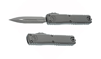 Microtech Ultratech Gen III ZBP Auto OTF Apocalyptic Plain Dagger Natural Clear Aluminum 1122-10APNC