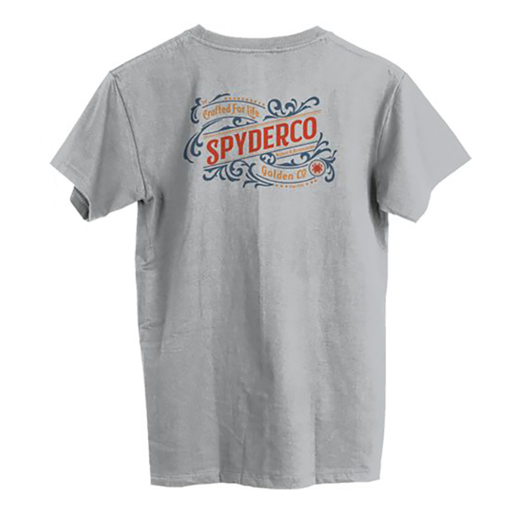 Тениска Spyderco Western T-Shirt Gray 2