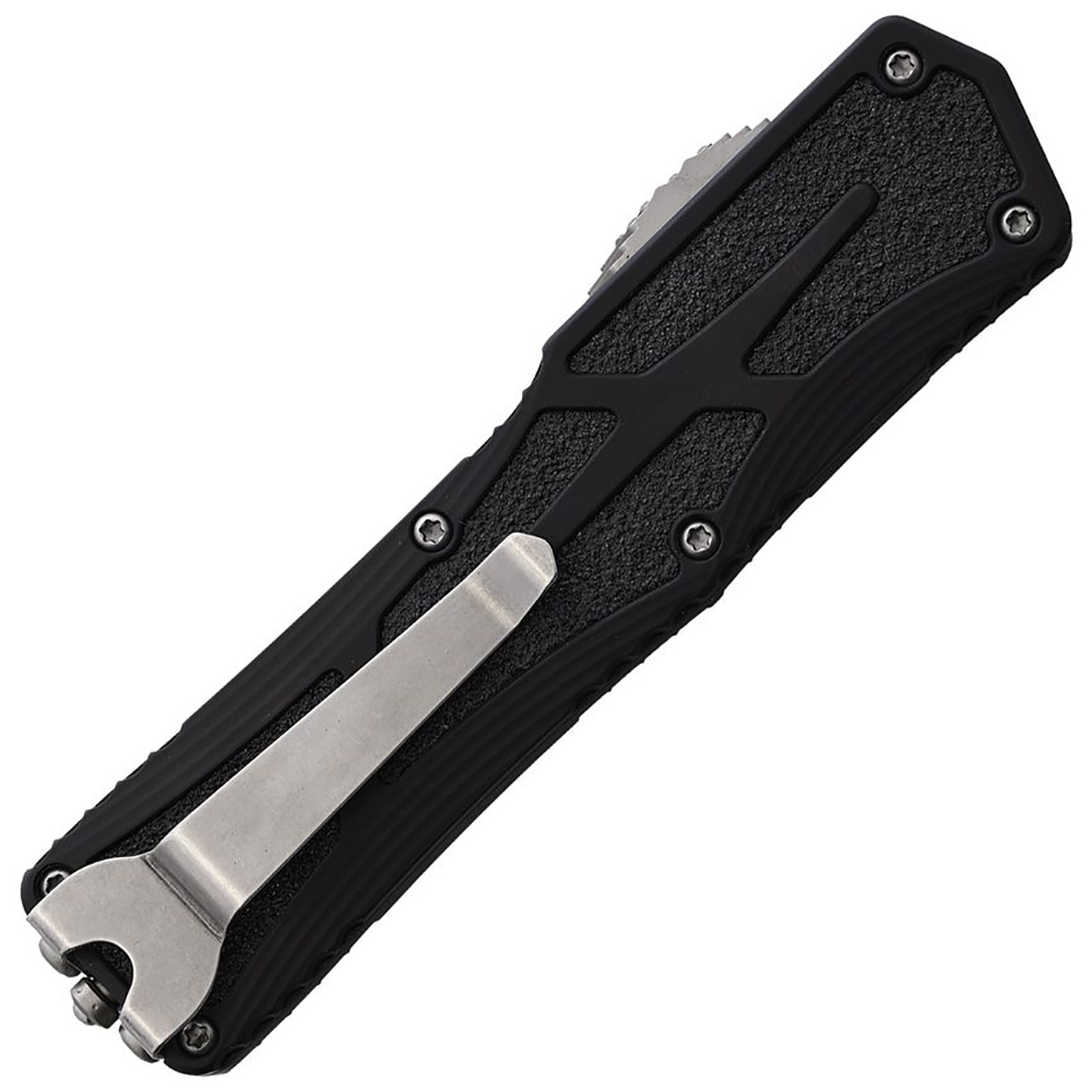 Heretic Auto Colossus OTF CPM MagnaCut Tanto Stonewash Full Serrated H040-2C 2