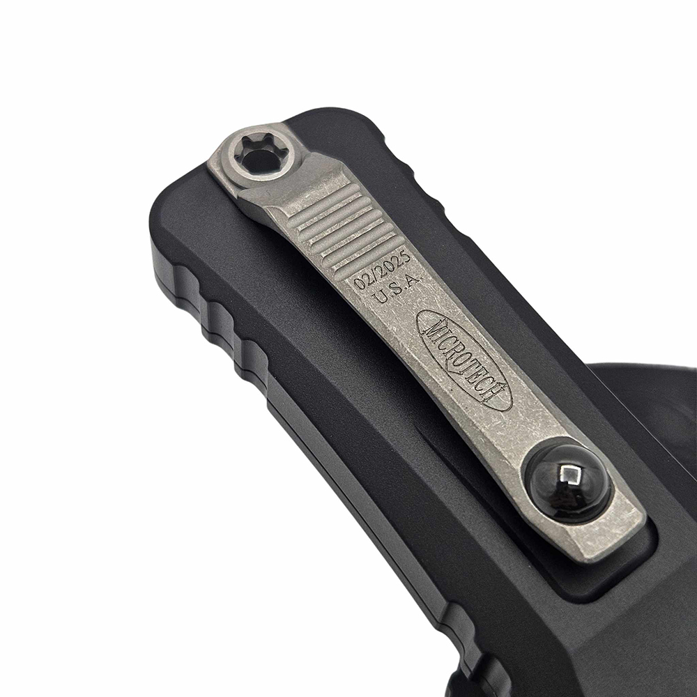 Microtech Combat Troodon Gen III AUTO OTF M390MK Apocalyptic Bowie Black Aluminum Handles 1146-10AP 5