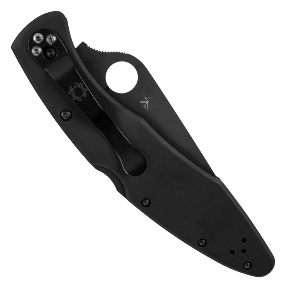 Spyderco Police VG-10 Black TiCN Plain Blade C07BKP 2