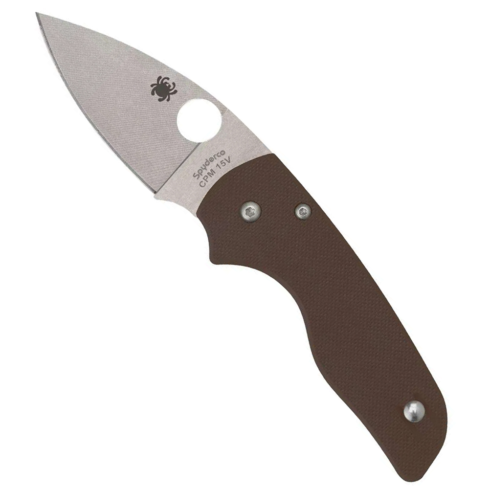 Spyderco LIL' NATIVE BROWN G10 CPM15V PLAIN C230GPBN15V 3