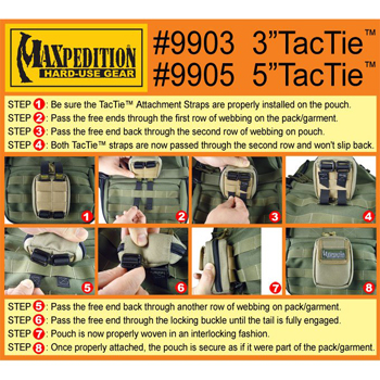 Лента за монтаж Maxpedition 3'' TacTie 3