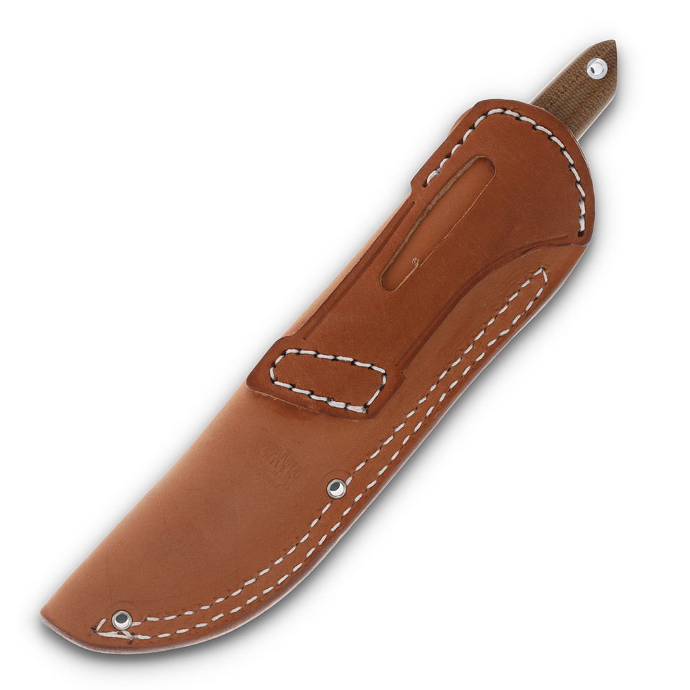 Bark River Kwaiken Fixed Blade Natural &amp; Black Canvas Micarta BA99KWMNC 6