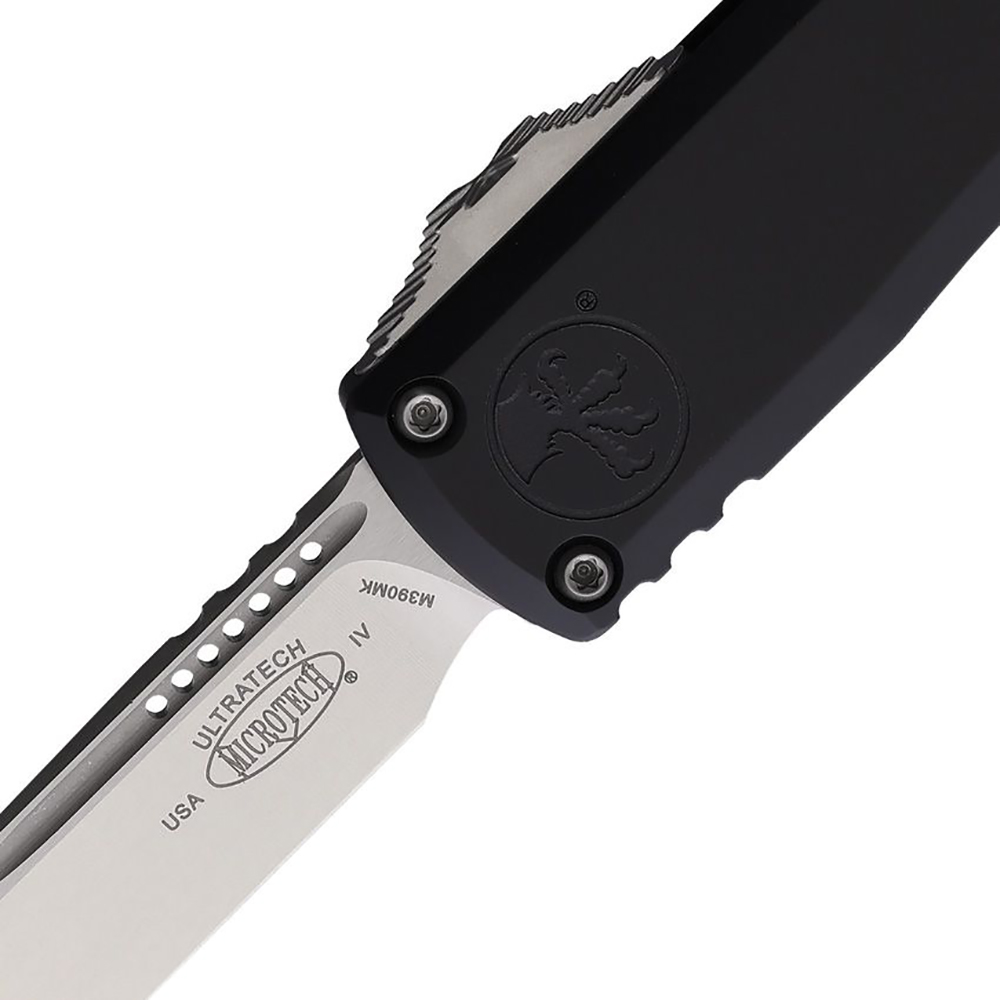 Microtech Ultratech Gen IV Auto OTF S/E Black Handle Stonewash Blade 11214-10 5