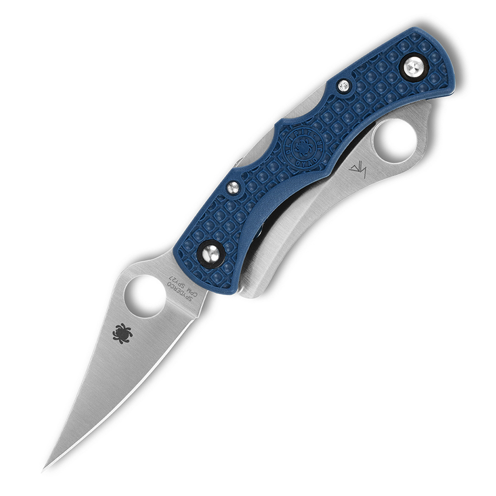 Spyderco Dyad Jr. CPM-SPY27 Lightweight Sprint Run Cobalt Blue FRN C39PSCBL 4