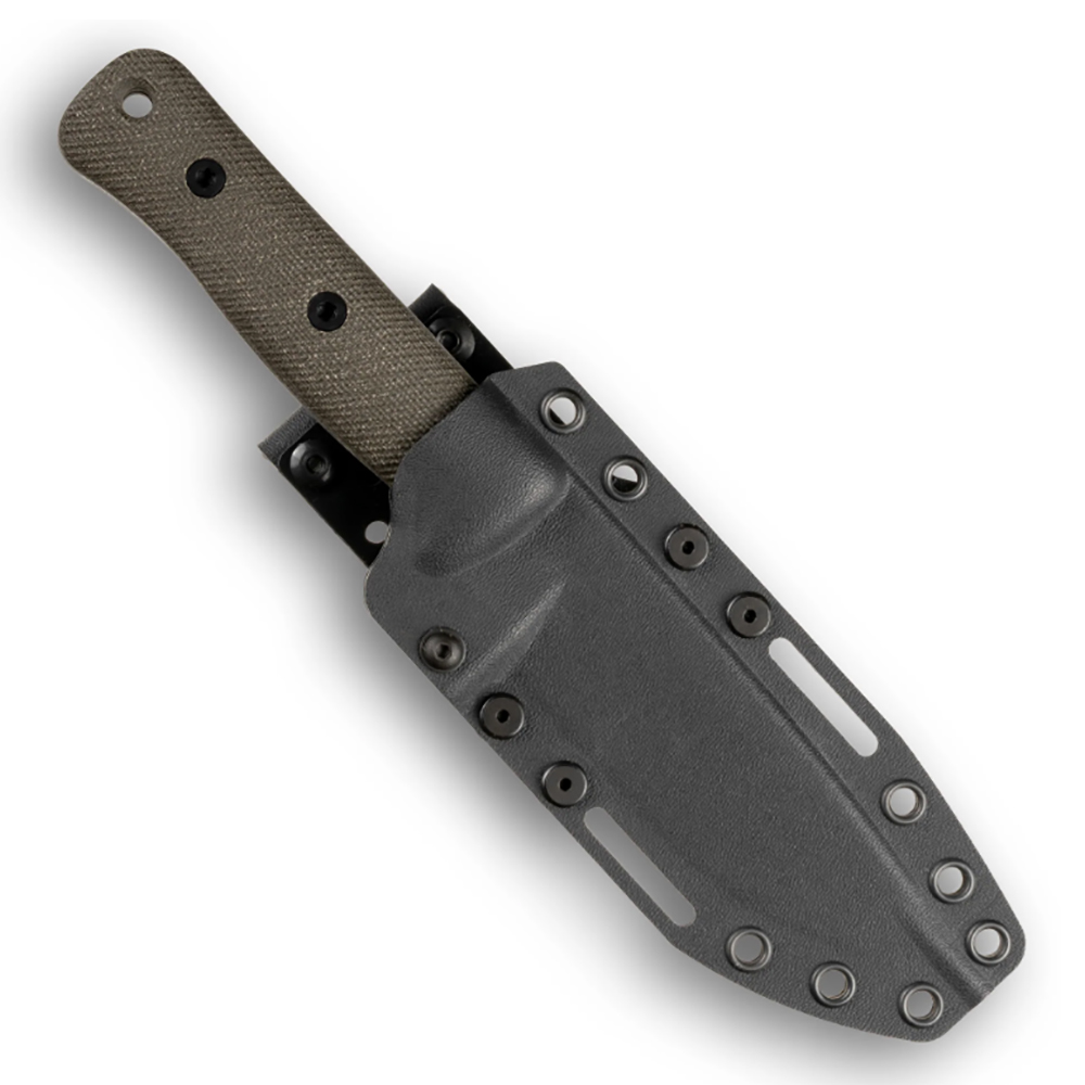 Reiff Knives F5 GEN2 Field Survival Knife CPM MagnaCut Stonewash Green Canvas Micarta 3