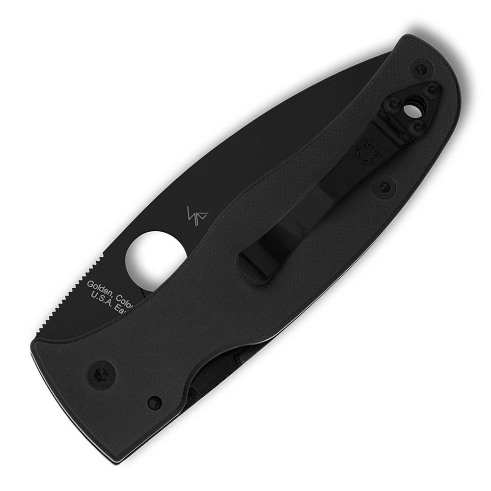 Spyderco Bodacious S30V Black DLC Serrated Blade Black G10 C263GSBK 2
