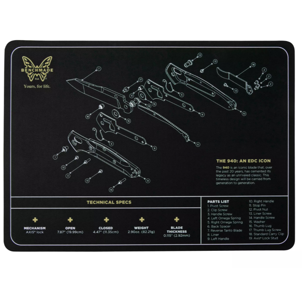 Подложката за ножове Benchmade 50084-940 Display Mat 1