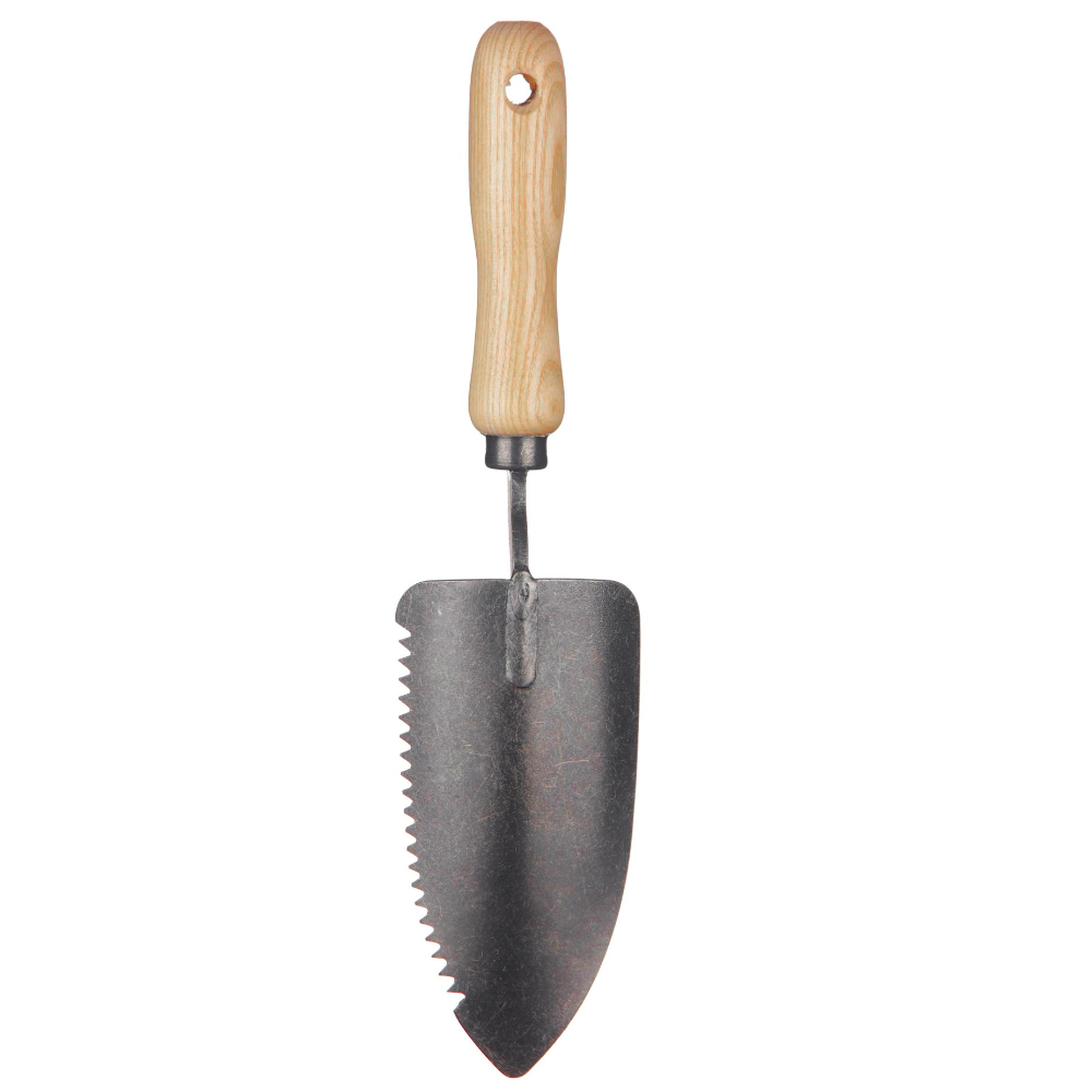 Кована сератирана лопатка DeWit Serrated Trowel 'Welldone' with 14cm handle 3344 2