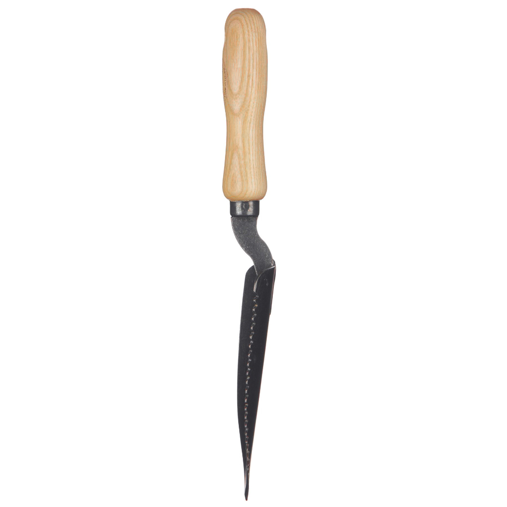 Кована сератирана лопатка DeWit Serrated Trowel 'Welldone' with 14cm handle 3344 3