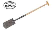 Кована лопата DeWit Forged Allround Gardening Spade with Shoesteps and 75cm T-handle 2051