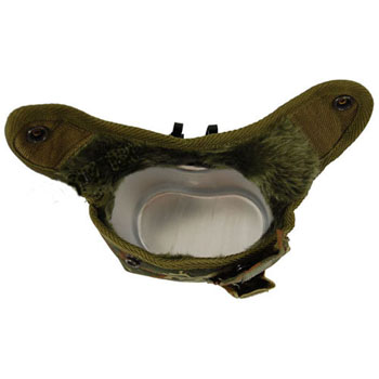 Mil-Tec Камуфлажна (Flecktarn) пластмасова манерка с алуминиево канче и калъф 5