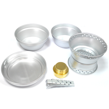 Алуминиев комплект за готвене Mil-Tec 1