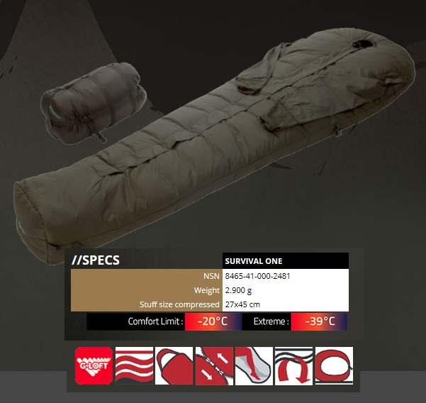 Carinthia Sleeping Bag Survival One 1