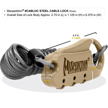 Maxpedition Steel Cable Lock 3