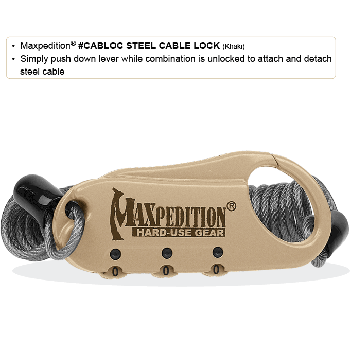 Maxpedition Steel Cable Lock 5