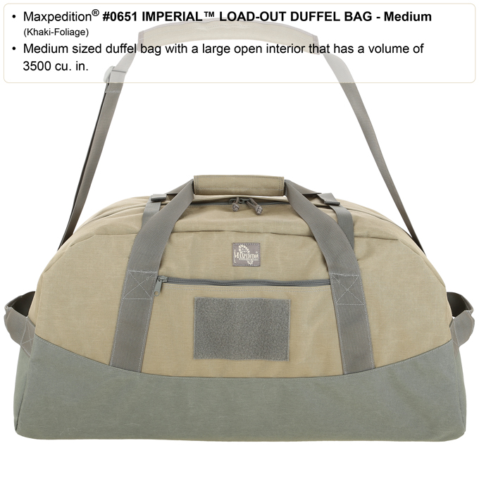 Maxpedition IMPERIAL Load-Out Duffel Bag (Medium) 3