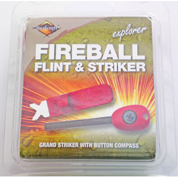 BCB Магнезиева запалка с компас Fireball flint and striker 3