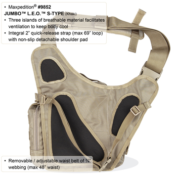 MAXPEDITION JUMBO L.E.O. S-TYPE™ VERSIPACK® 2